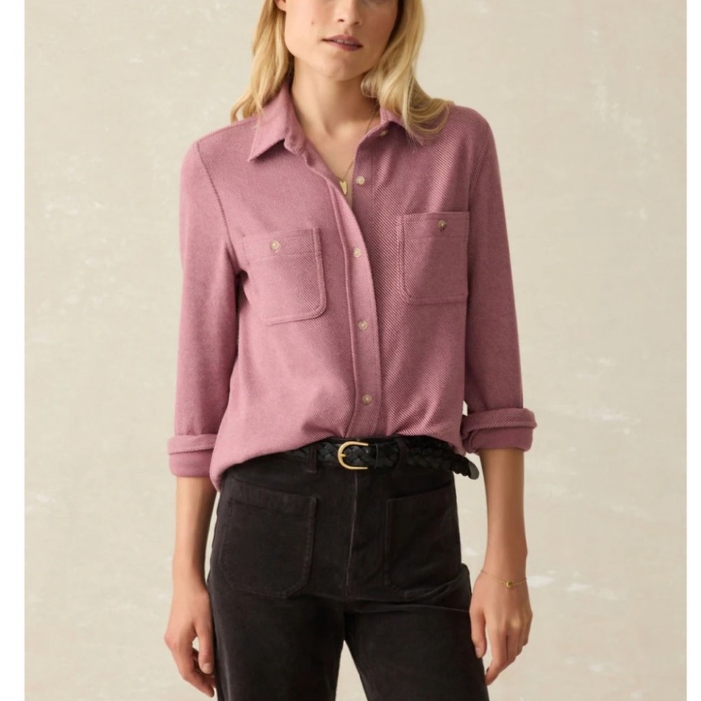 Faherty legend sweater shirt small NWT